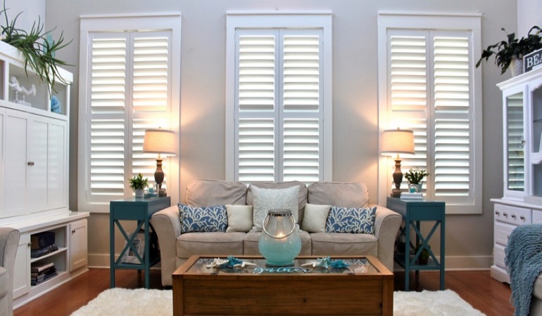 Charlotte designer home with chic shutters 